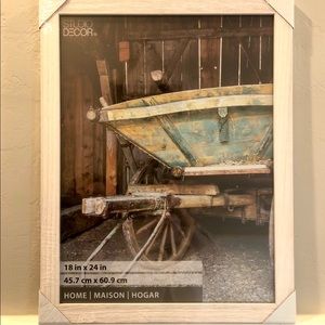 One White wooden frame 18x24